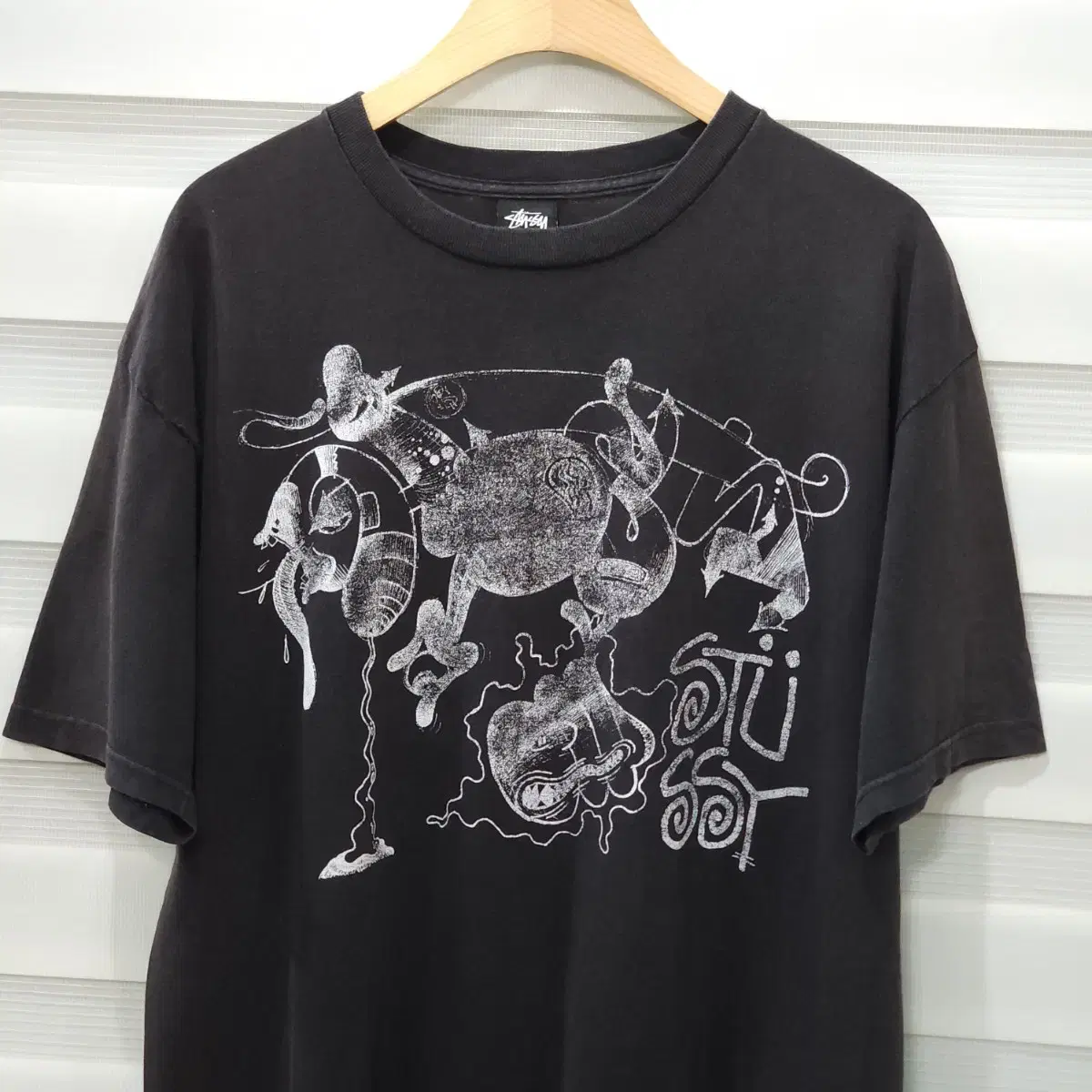 2009 STUSSY x GHOST 아카이브 반팔티- L