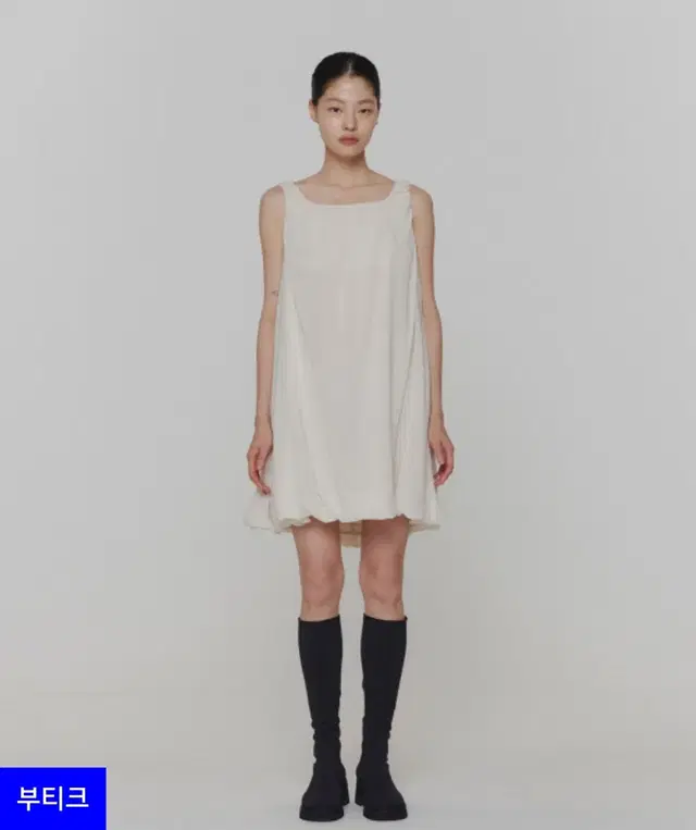 (택달린 새상품) 아모멘토 SHEER VOLUME MINI DRESS