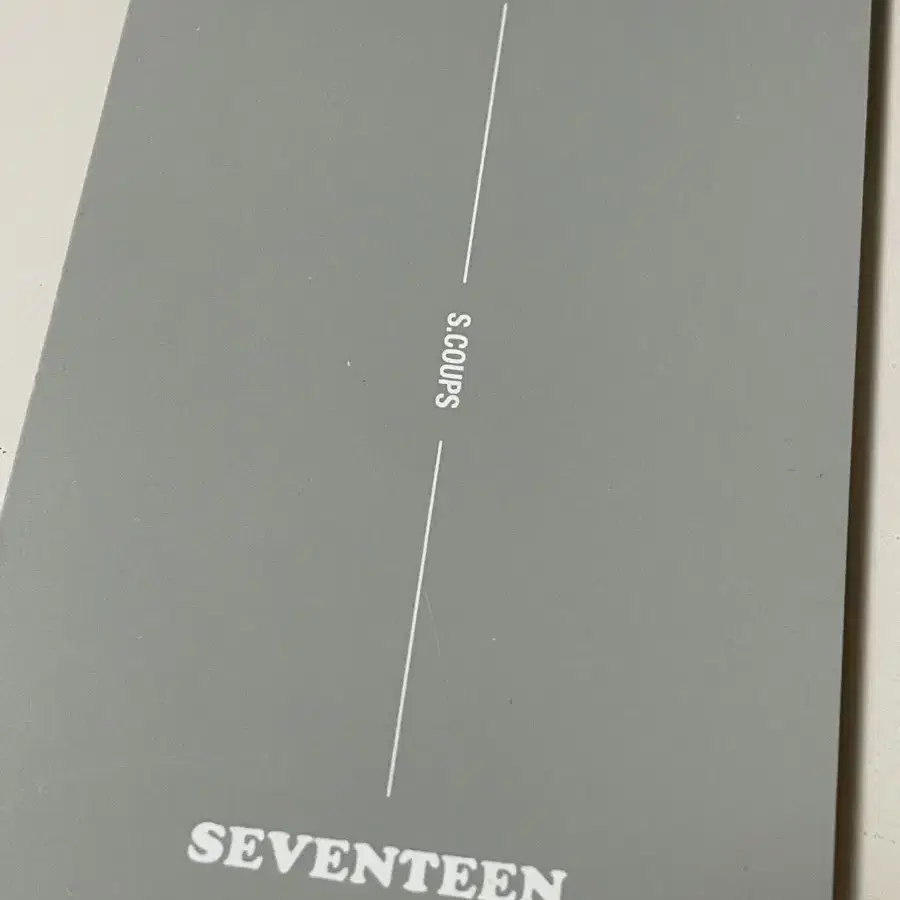 세븐틴 에스쿱스 2019 시즌그리팅 포카