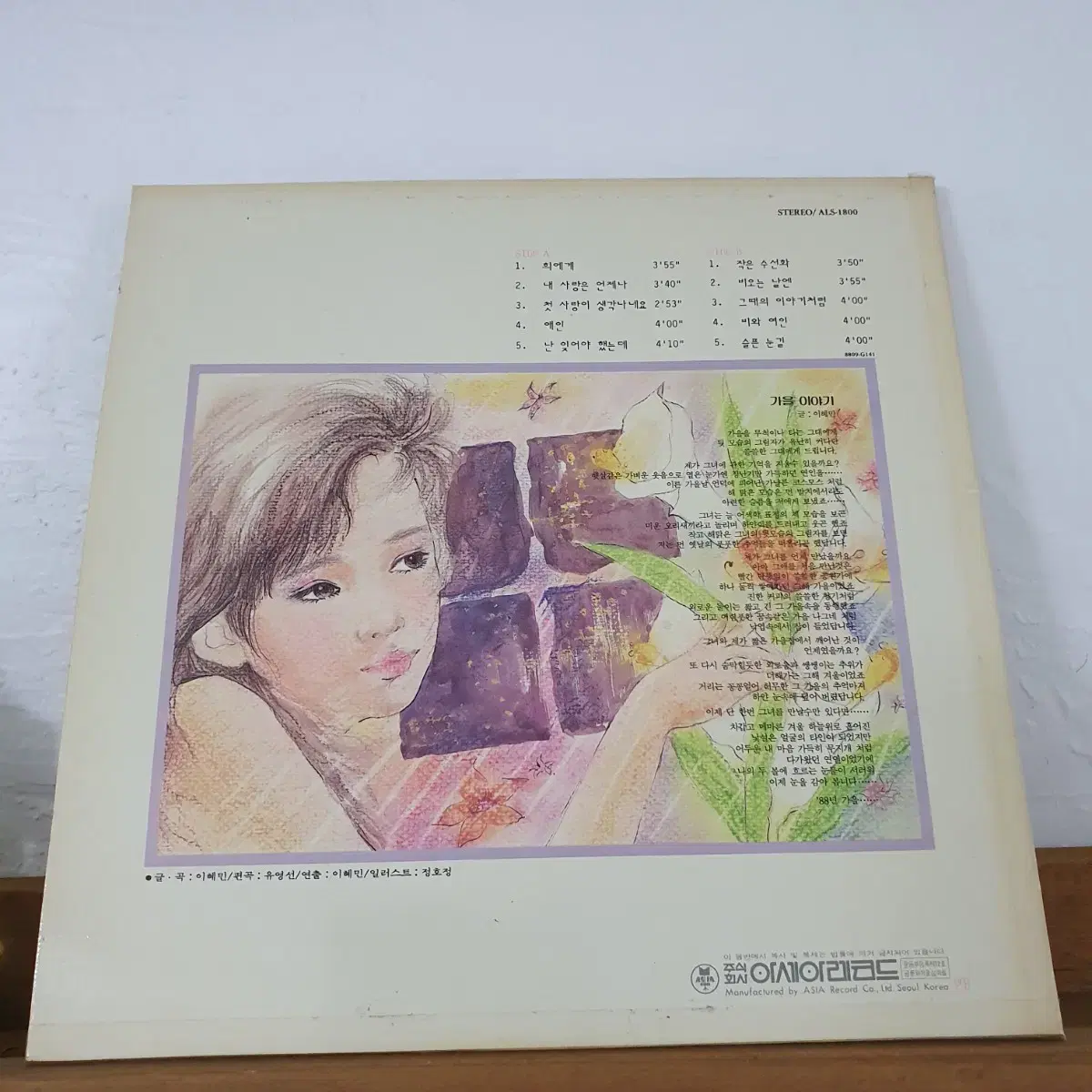 배따라기 7집 LP  1988