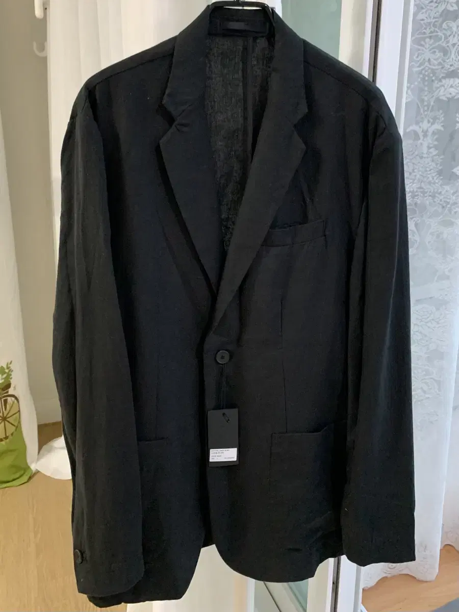 [THEY]Dey Linen blazer jacket Black, size L New