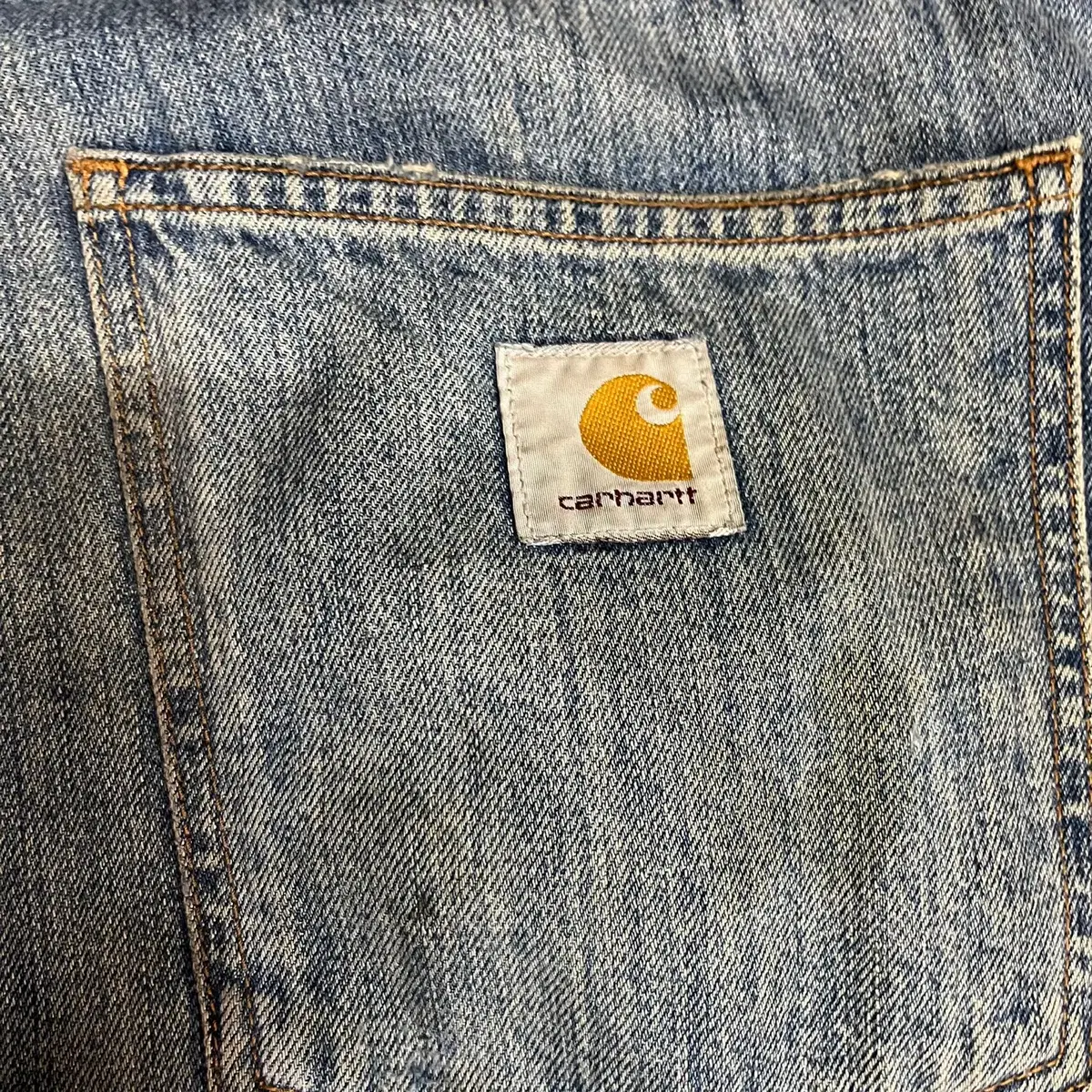 CARHARTT 칼하트 배기핏 워싱 데님팬츠