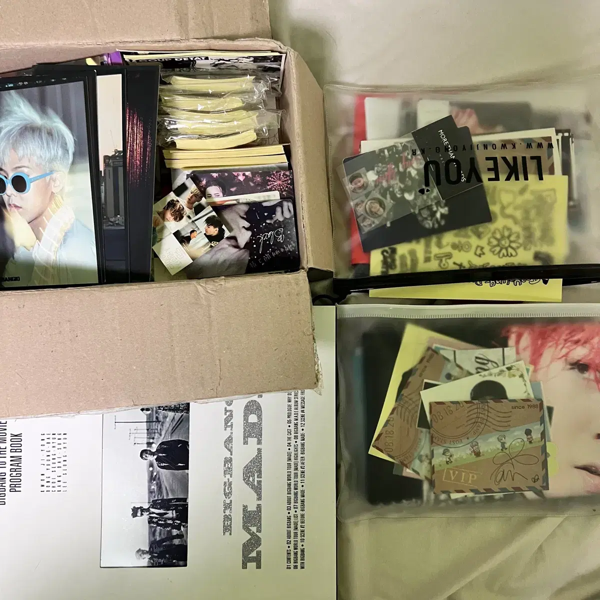 Big Bang G-Dragon zuu Official Goods + Unofficial Goods bulk WTS