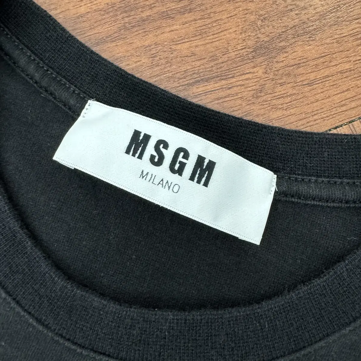 여성용 S MSGM 비즈 로고 반팔 티셔츠