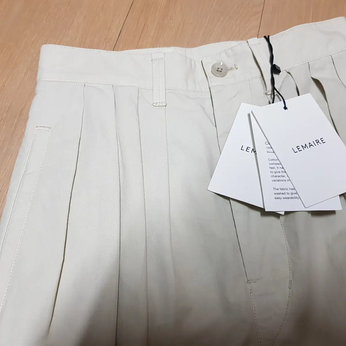 르메르 4 PLEATS PANTS 유니섹스 미사용 여성바지 25-26