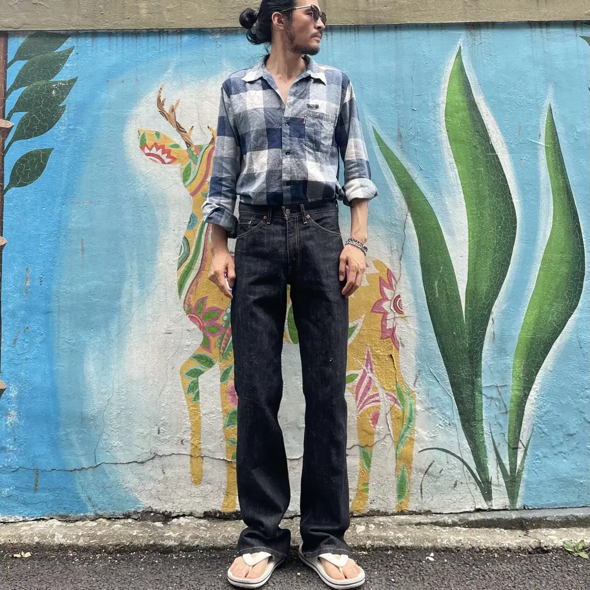 90s JP Levi's 517 boot cut black