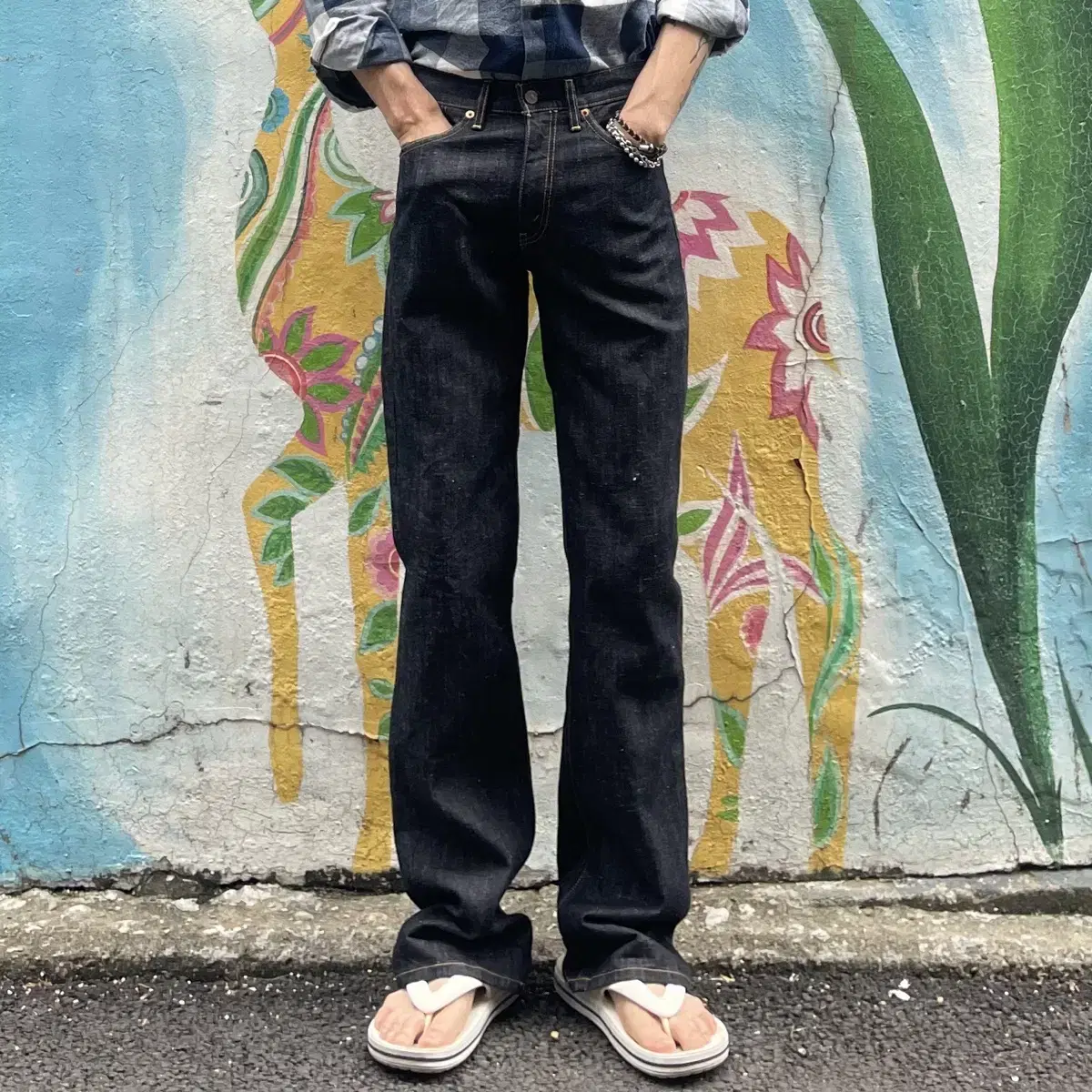 90s JP Levi's 517 boot cut black