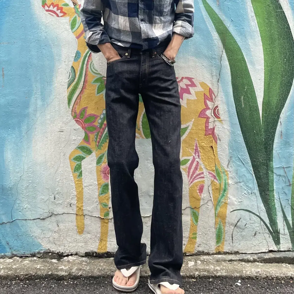 90s JP Levi's 517 boot cut black