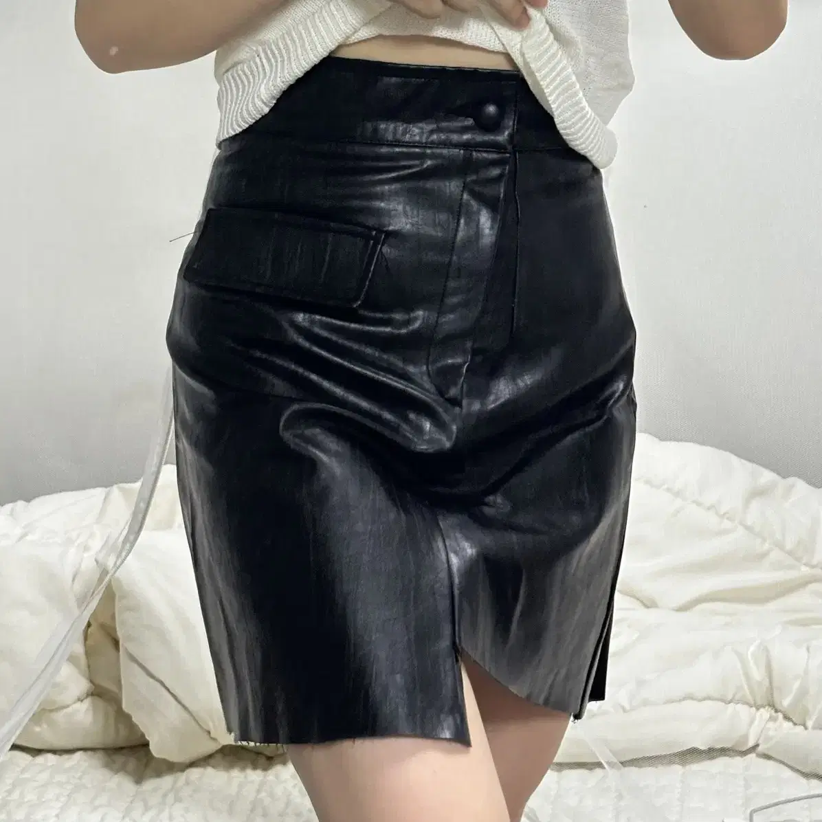 가죽skirt