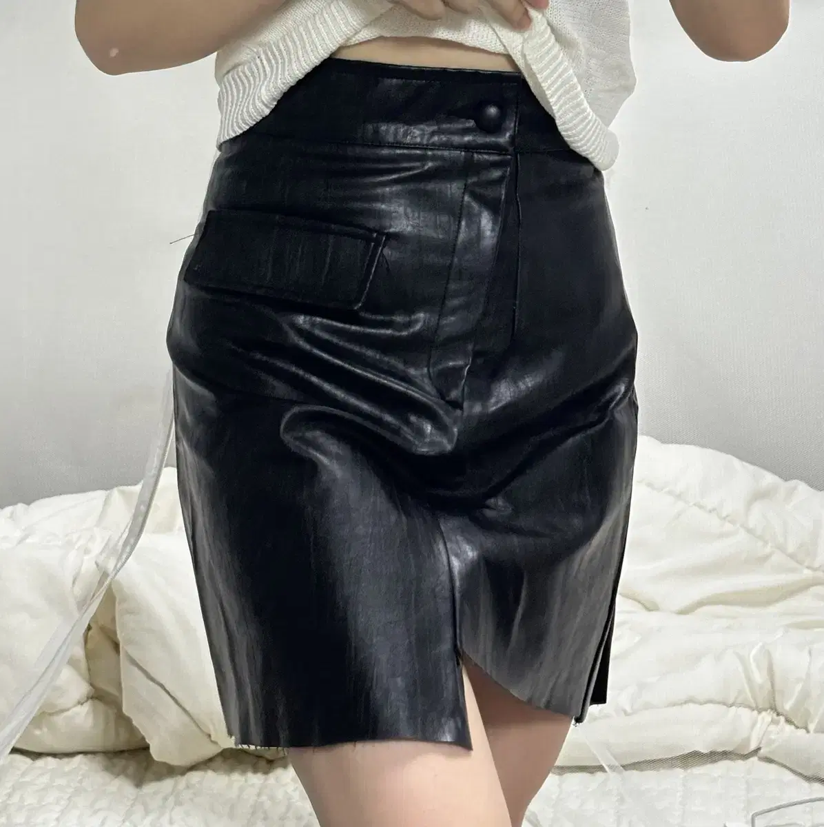 Leather skirt