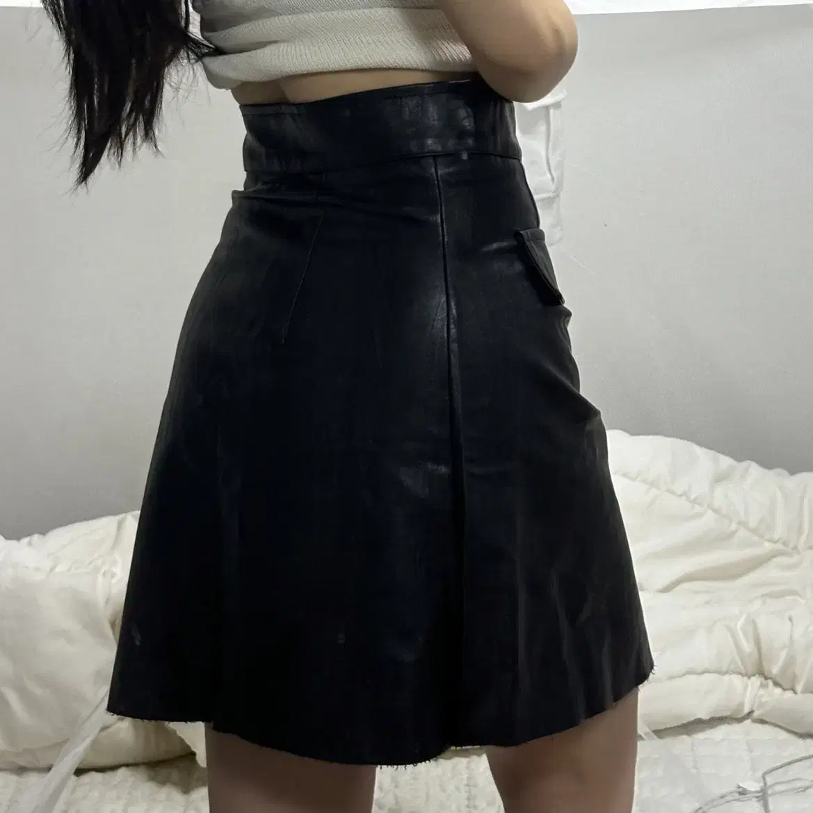 가죽skirt