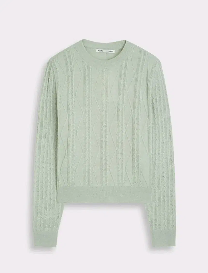 [MIXO] gaeul Cable Long Sleeve Knit (Green)