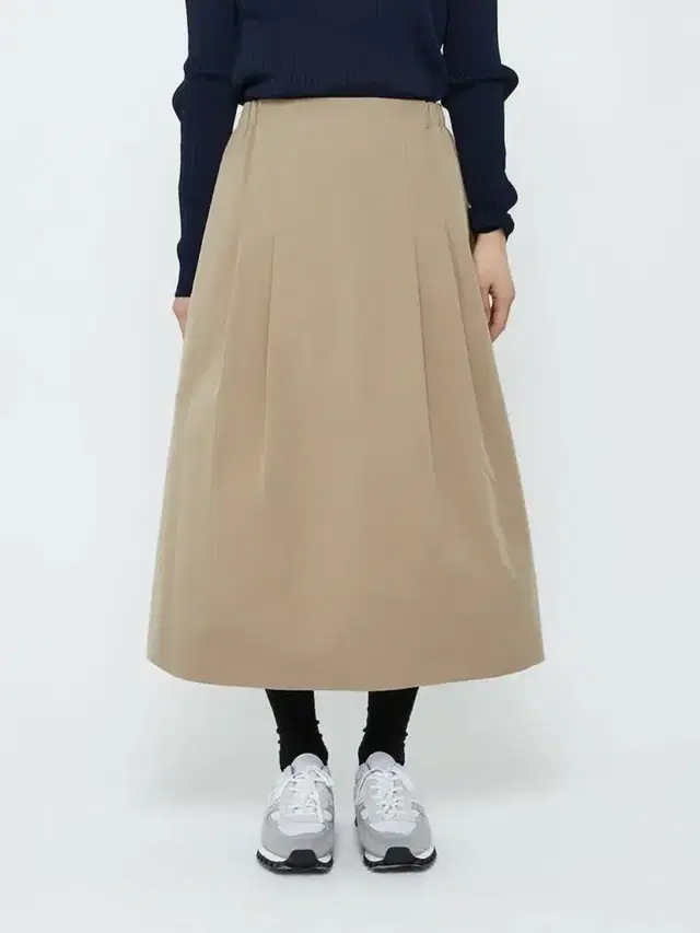 HESHE WONDER TOP STITCH WIDE SKIRT