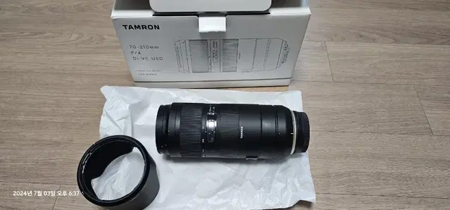 탐론 70-210mm F4 Di VC USD 니콘F마운트 팝니다.