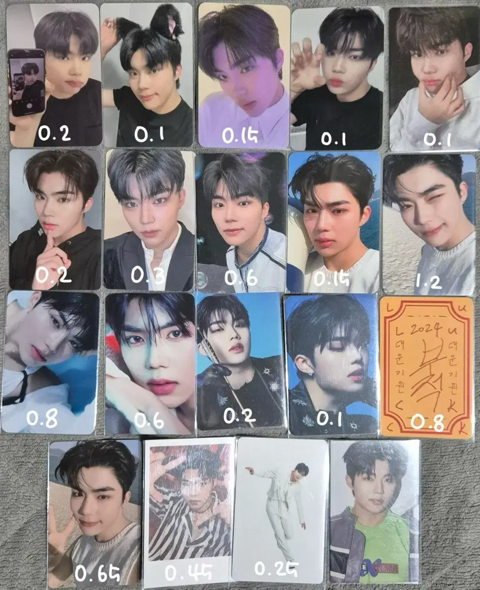 zb1 zerobaseone photocard bulk hanbin jiung hao matthew taerae ricky gyu bin gunwook yujin