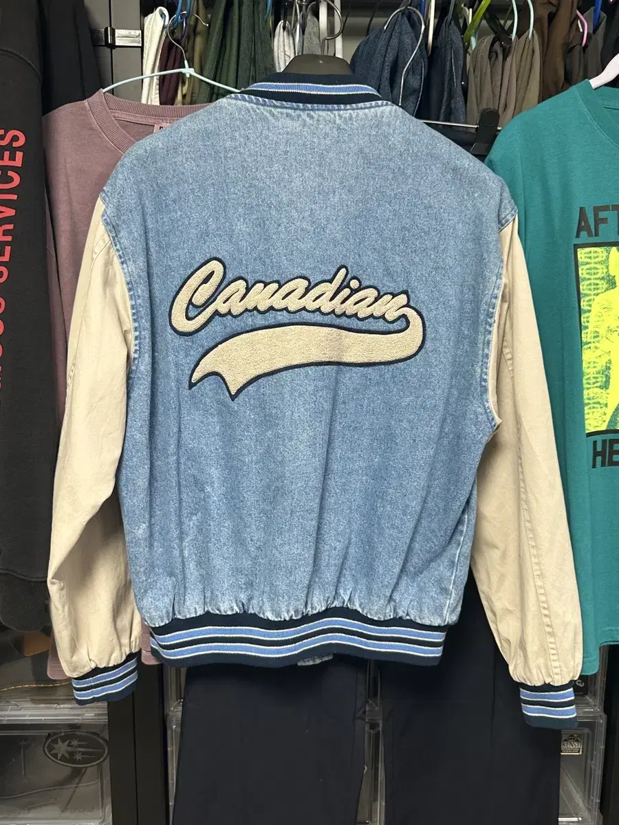 Vintage Canadian Denim Baseball Jacket