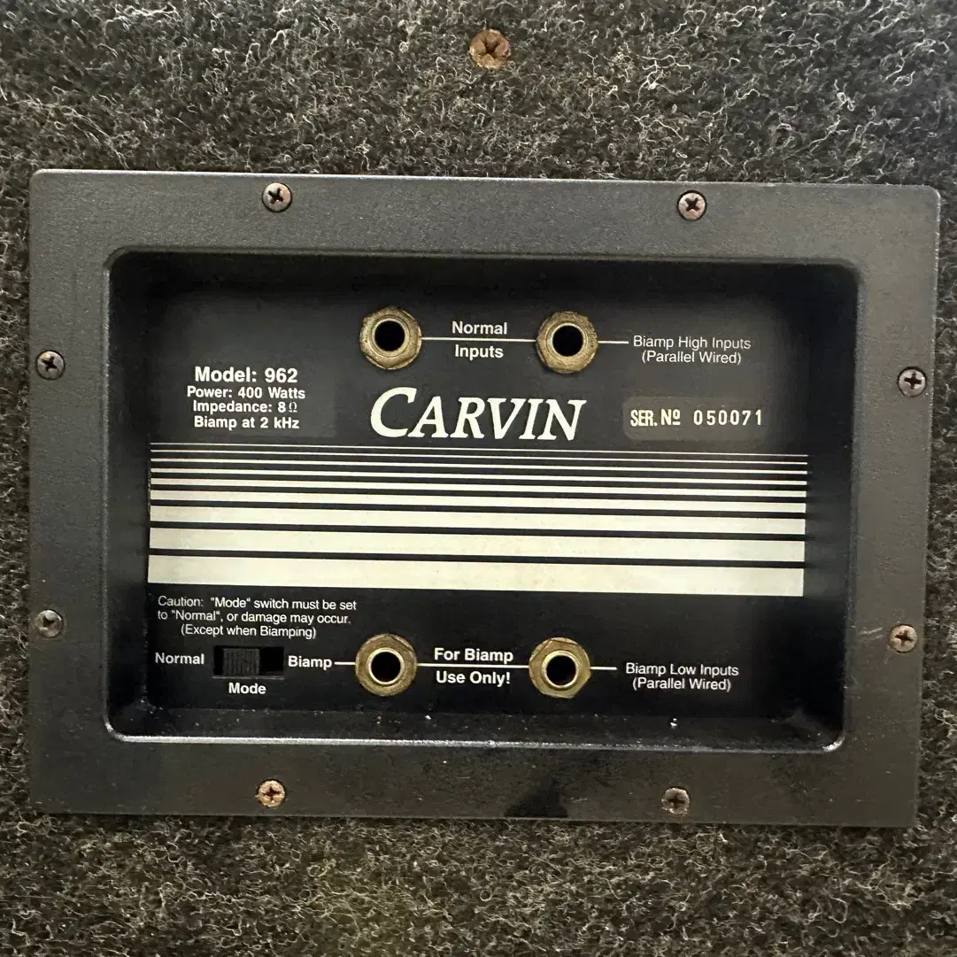 carvin model 962 15인치 2way 패시브 스피커