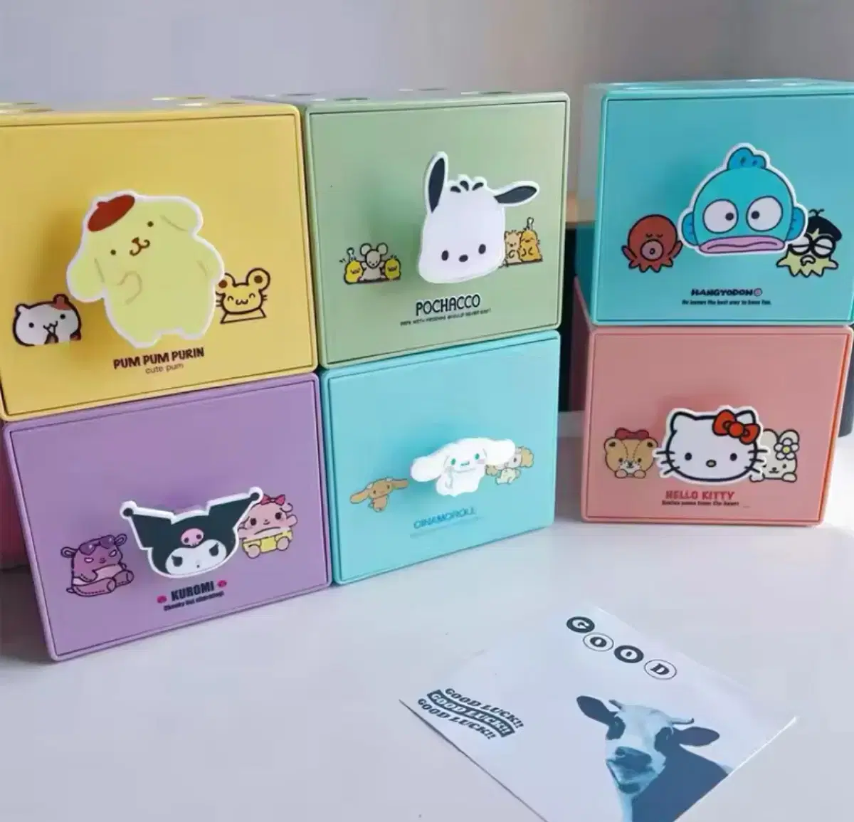 6 Sanrio Cube Storage Boxes