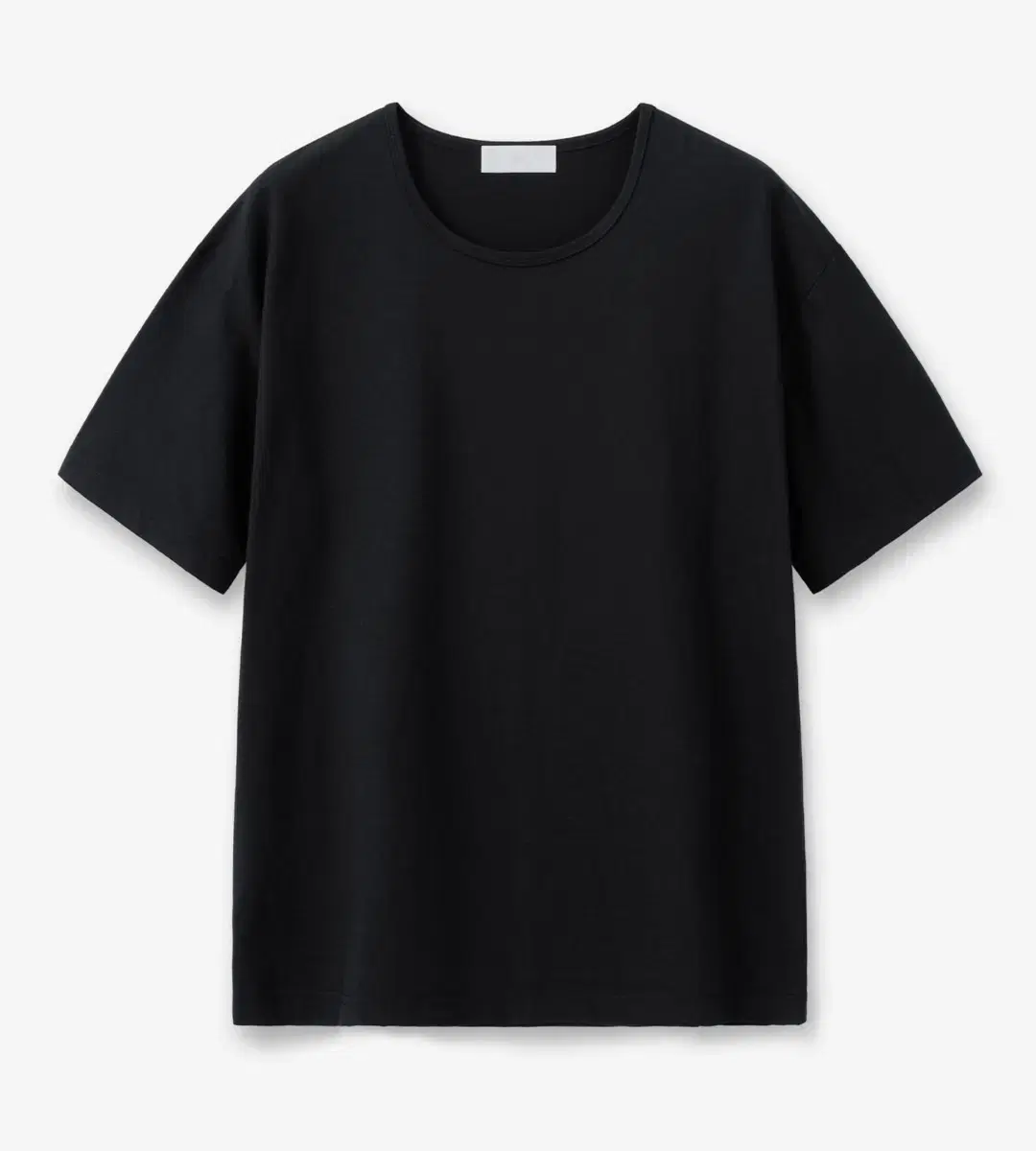 < 새상품 > MINAV MINAV Cool Cotton U-Neck T-shirt in Black