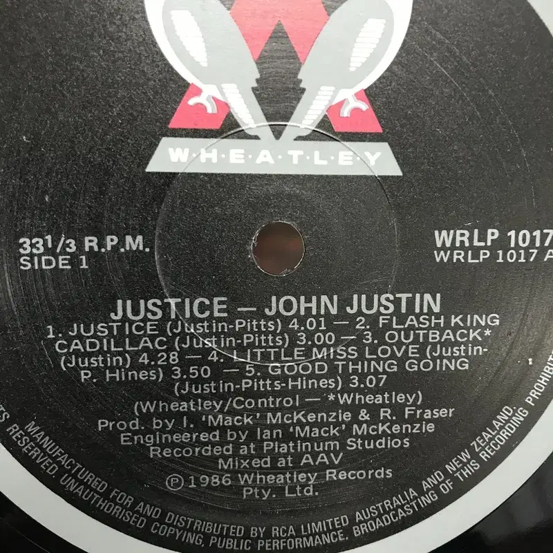 JOHN JUSTIN LP / AA2495