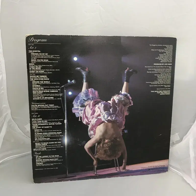 BETTE MIDLER LIVE AT LAST LP / AA2504