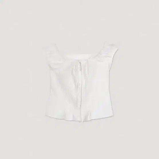 선데이업 르모어 블라우스 string pintuck blouse 화이트