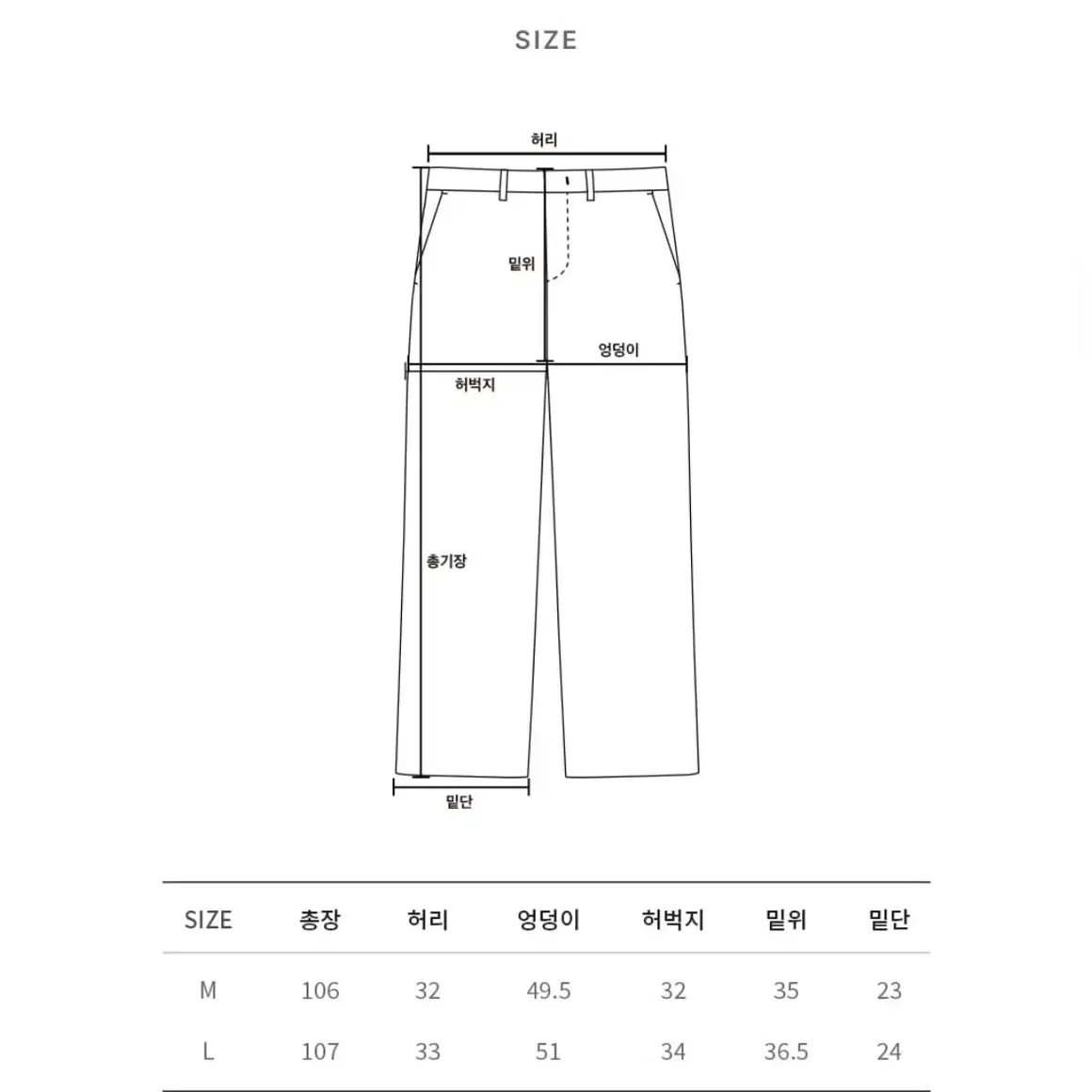 시어서커 밴딩 슬랙스 새상품