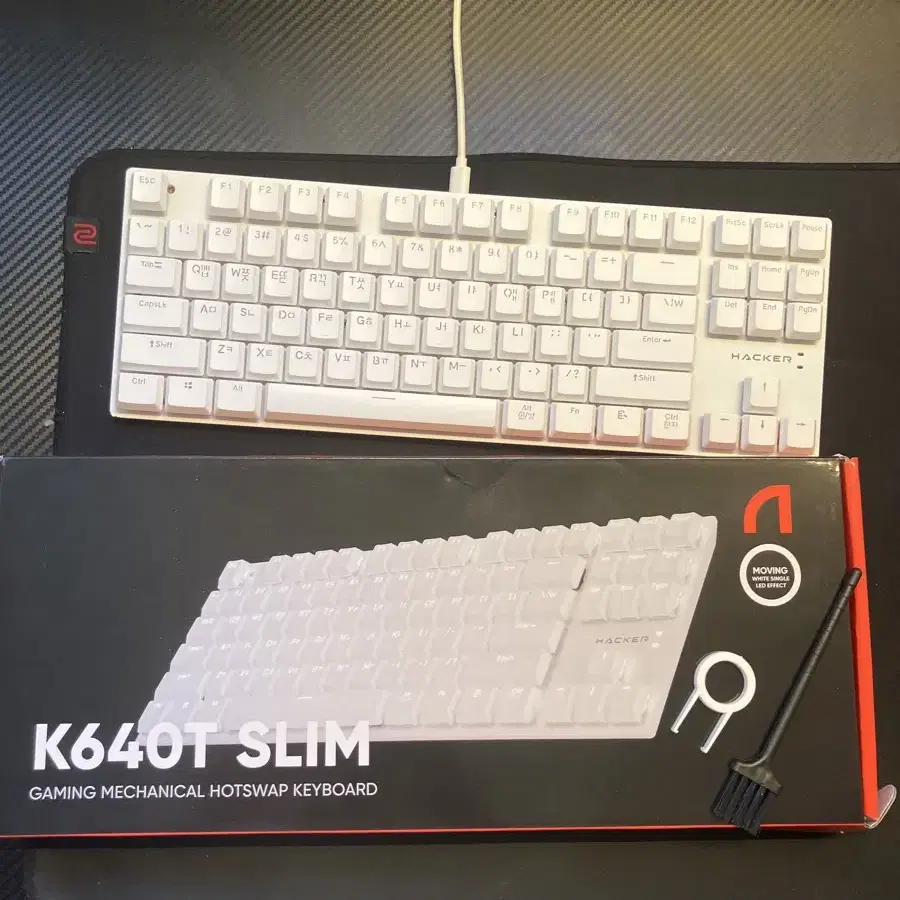 앱코 K640T SLIM 게이밍 키보드 판매합니다