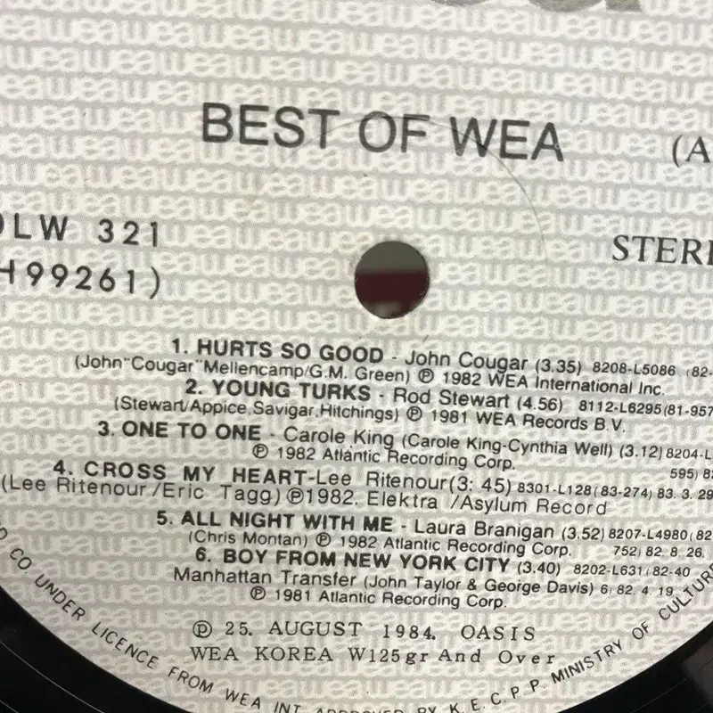 THE BEST OF WEA  LP / C1003