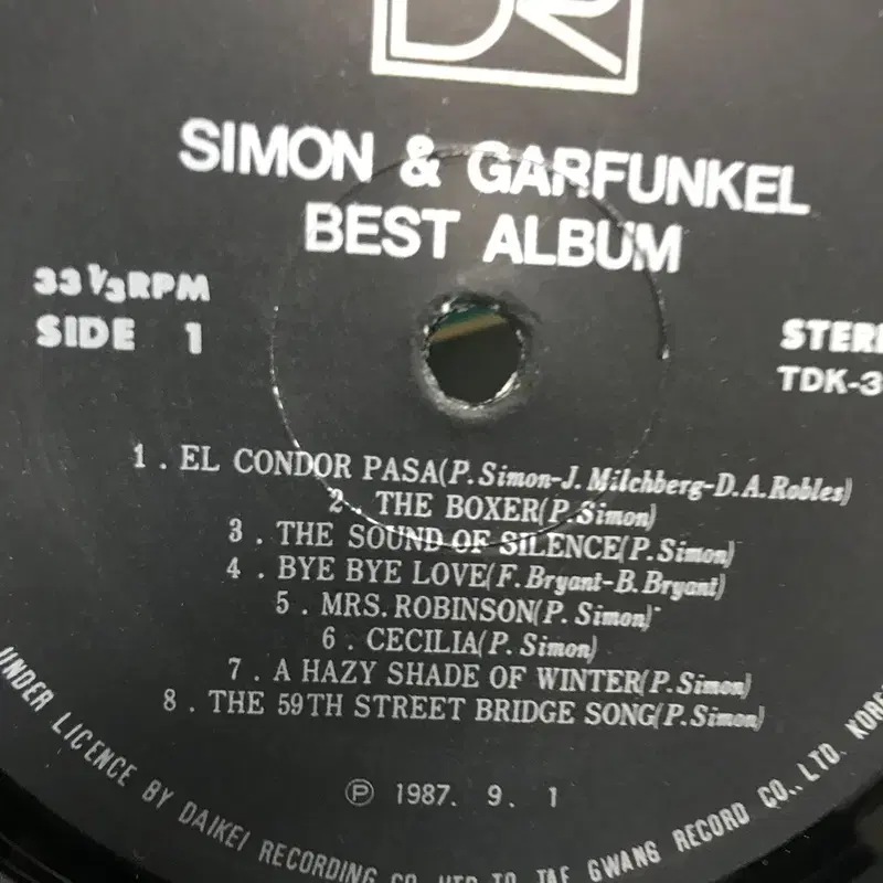 SIMON AND GARFUNKEL LP / C622