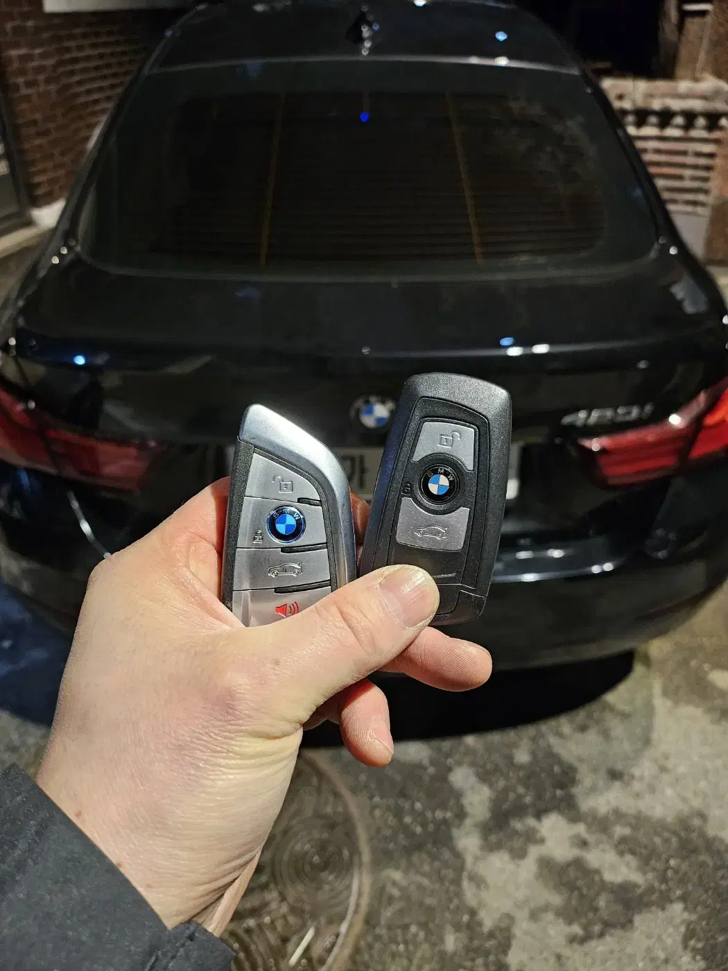 BMW F바디 전차종 스페어키로 최신형 G바디 칼키 칼날 스마트키 제작