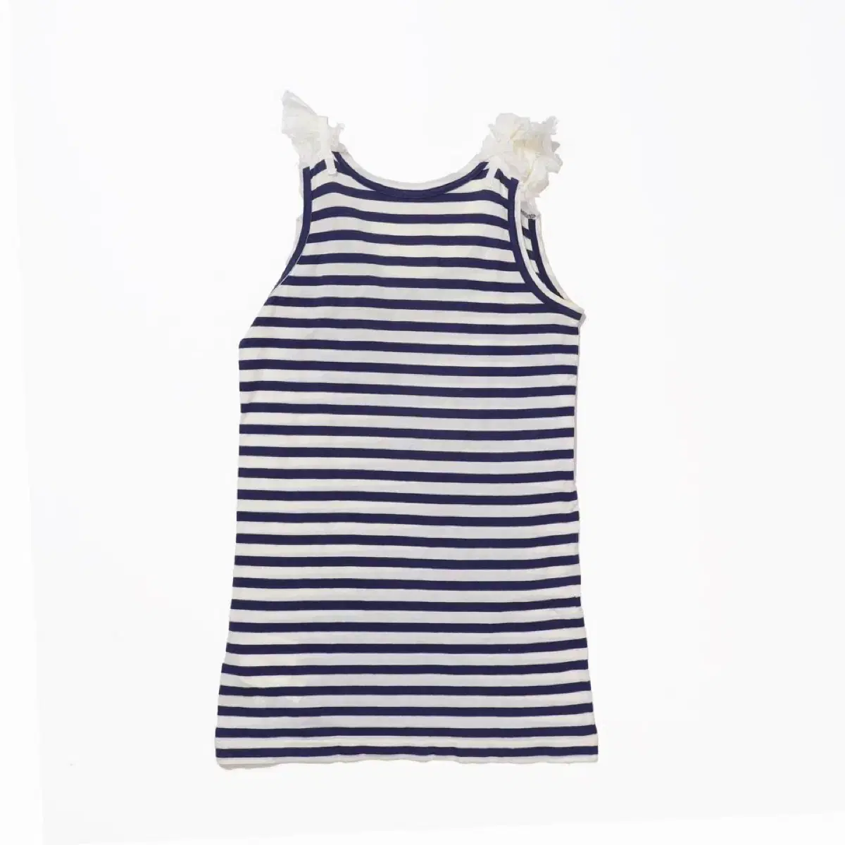 sacai luck Stripe Frill Sleeveless