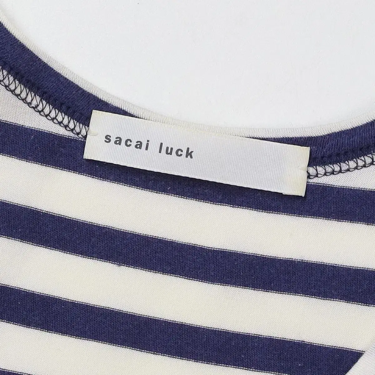 sacai luck Stripe Frill Sleeveless