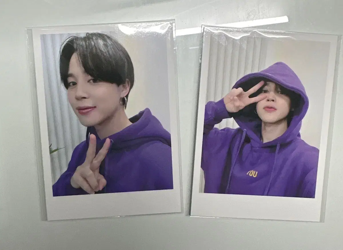 Bangtan jimin Hooded Earrings Photocard