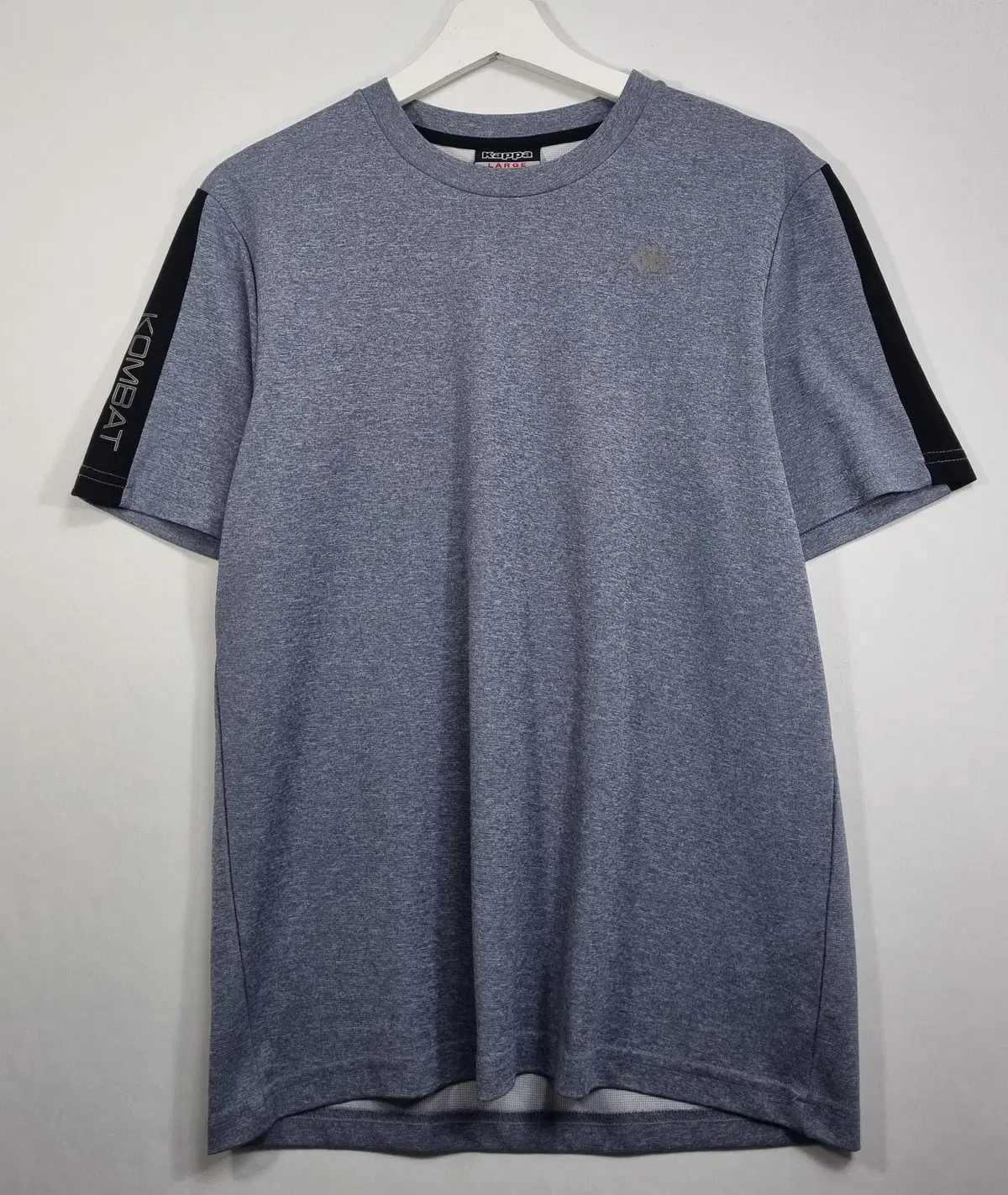 M (95) kappa gray functional short sleeve tee with true measurements