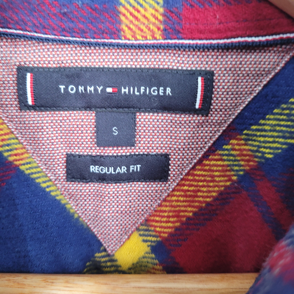 [S] Tommy Hilfiger 타미힐피거 체크남방 레귤러핏 레드