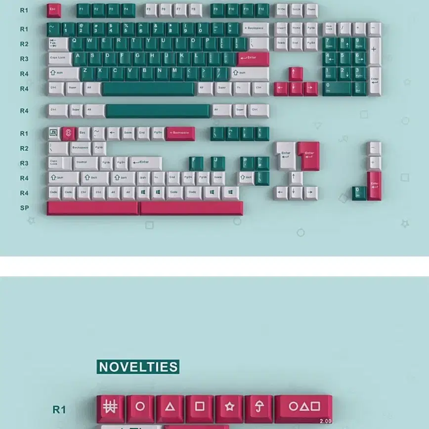 (새상품급/일괄판매) JTK Winner abs 키캡