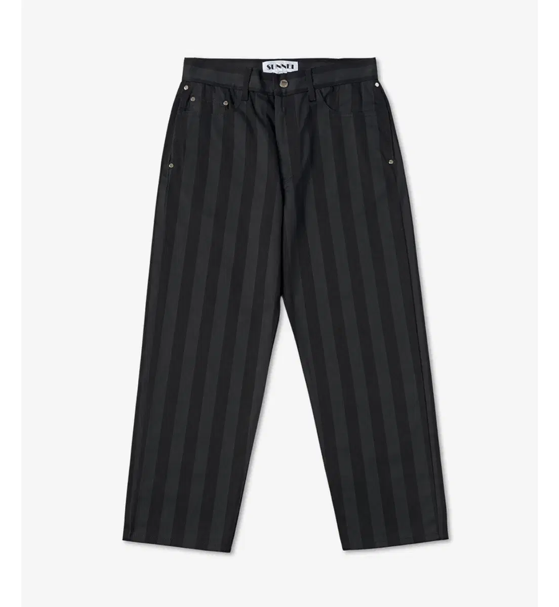 [S] Sunny Stripe Pants Black