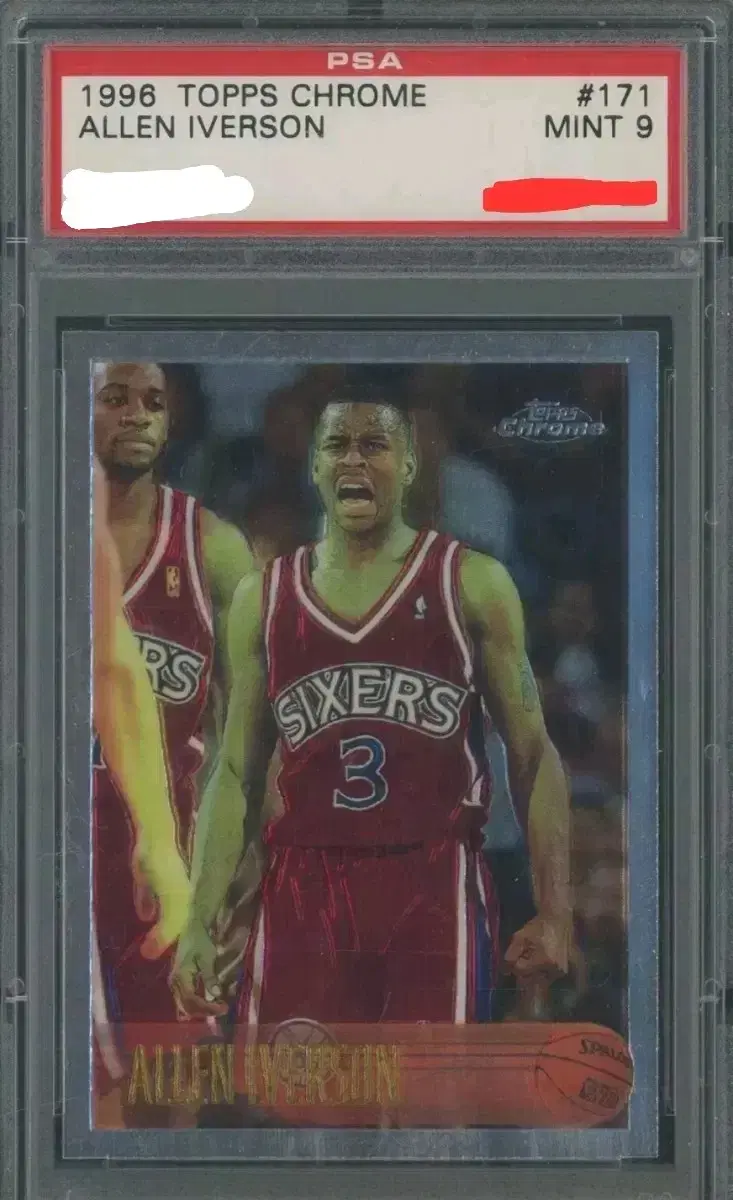 1996 탑스 크롬 앨런 아이버슨 RC PSA 9