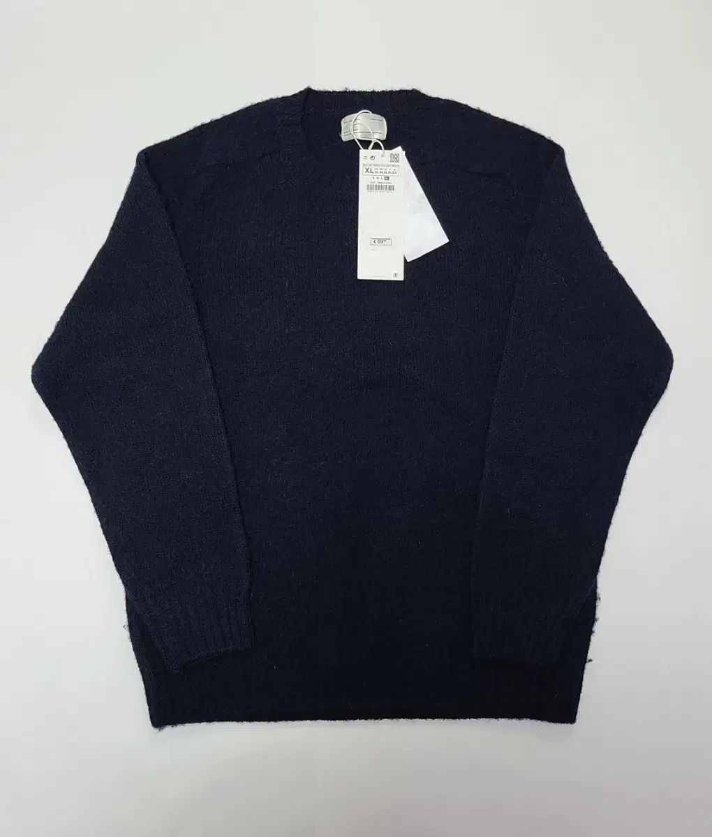 < 새상품 > Zara Zara Brushed wool sweater in navy bloo