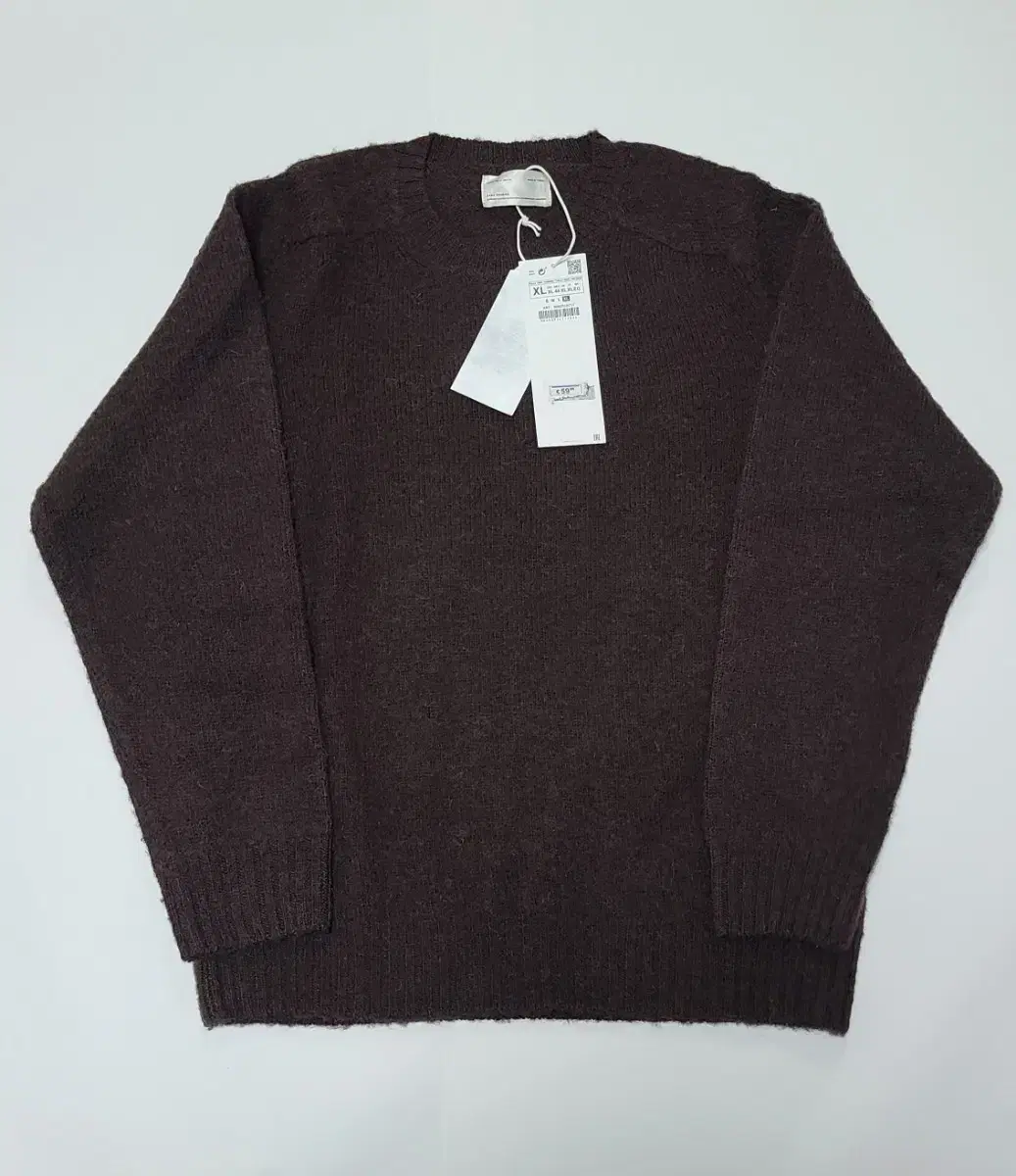 < 새상품 > Zara ZARA Brushed wool sweater in chocolate