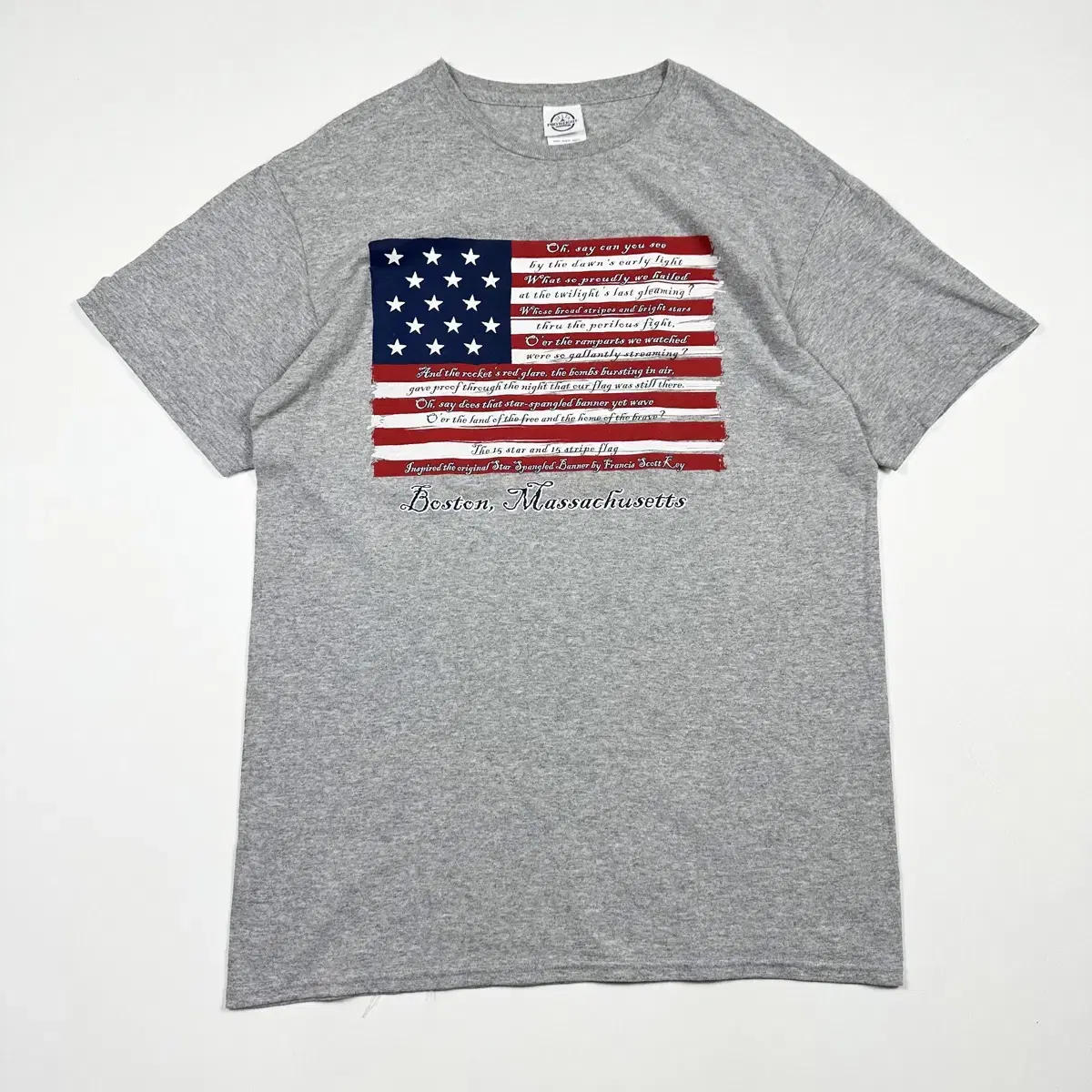 (M) VTG Vintage Stars and Stripes Vahn Short Sleeve Tee Gray