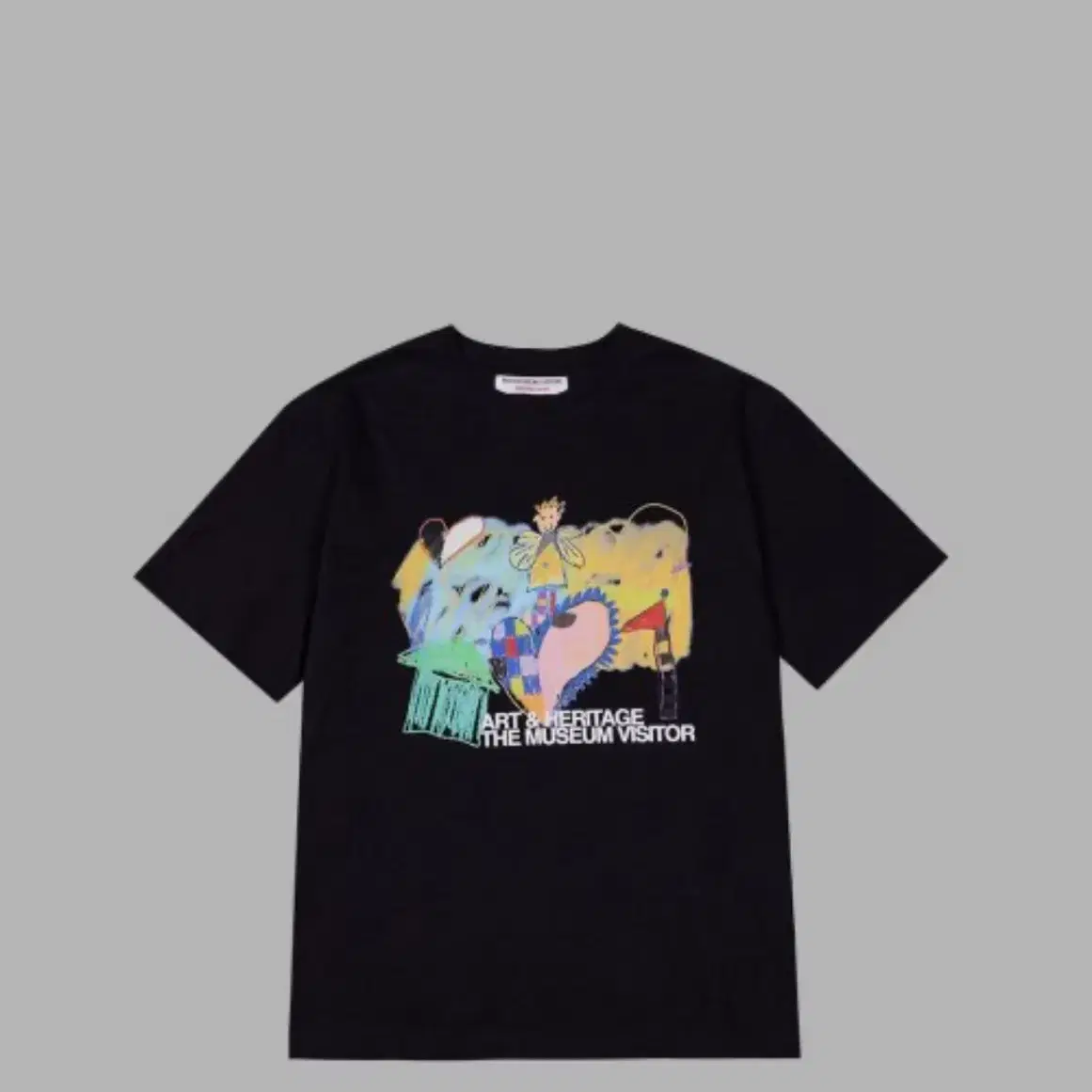 더뮤지엄비지터 CHILD DRAWING T-SHIRTS (BLACK)