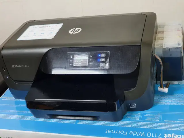 hp 8210 무칲 무한잉크 프린터 새헤드 장착