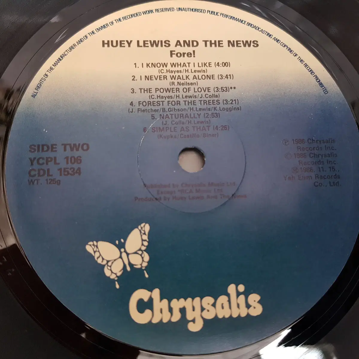 HUEY LEWIS & THE NEWS  LP