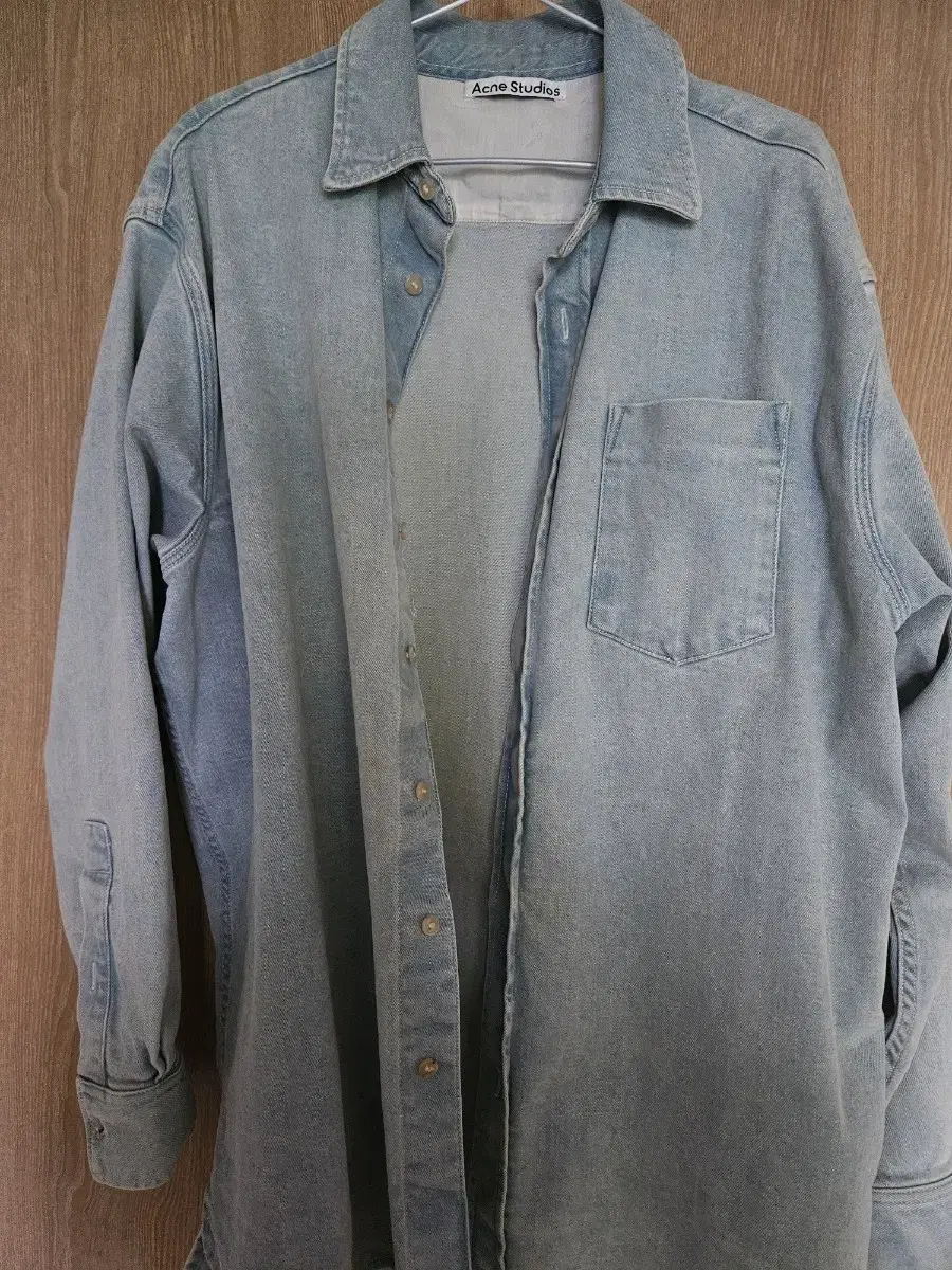 (46)ARKNESTUDIO ATLENT Light Blue Denim Shirt