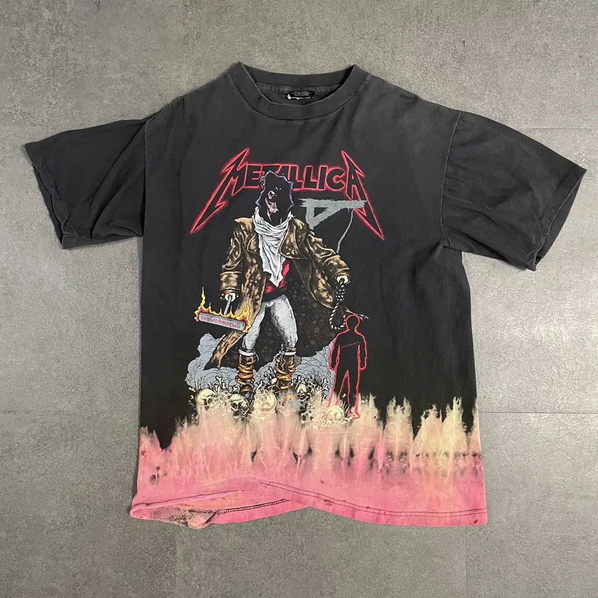 Vintage 90s Metallica Unforgiven Tie-Dye T-Shirt