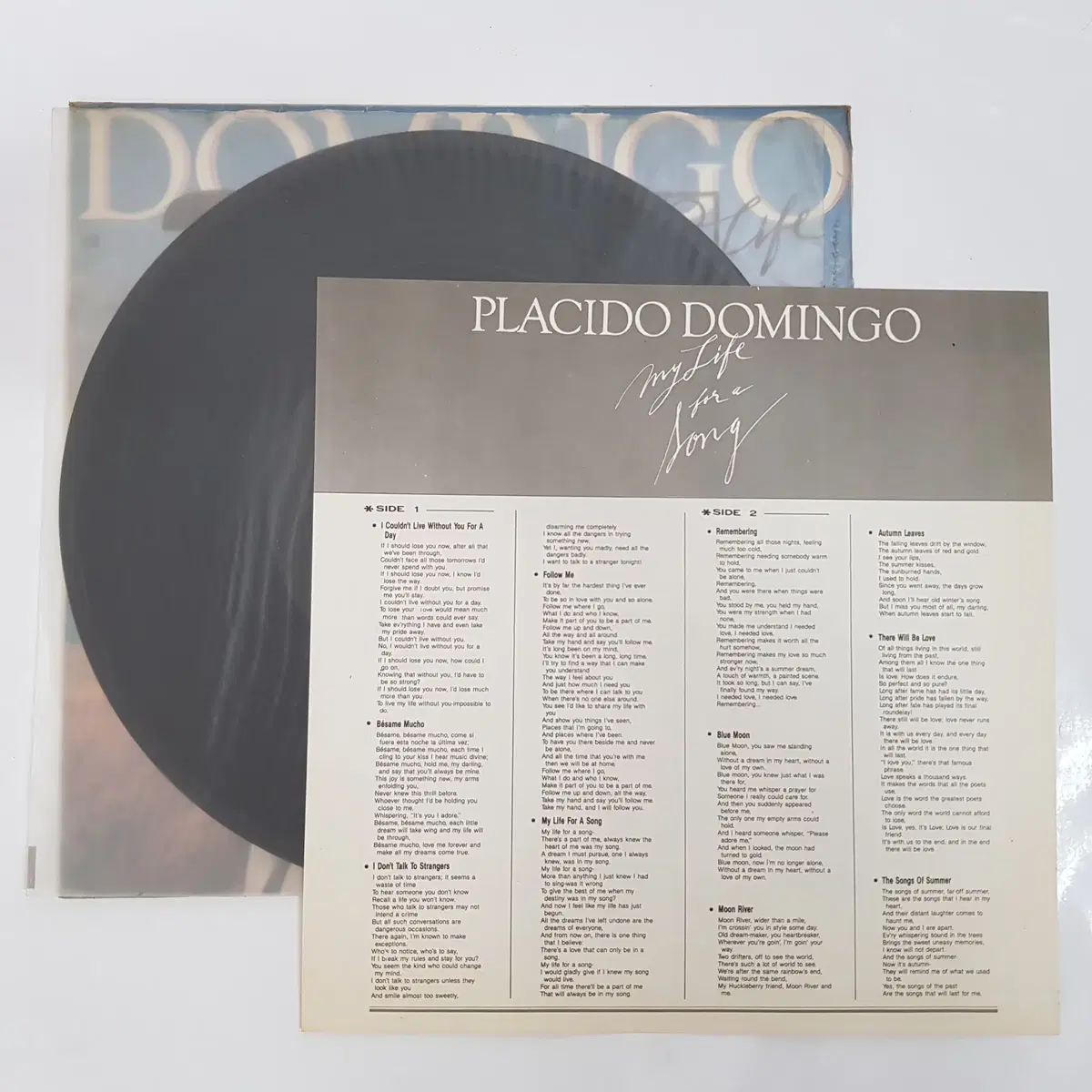 Placido Domingo - My Life For A Song LP