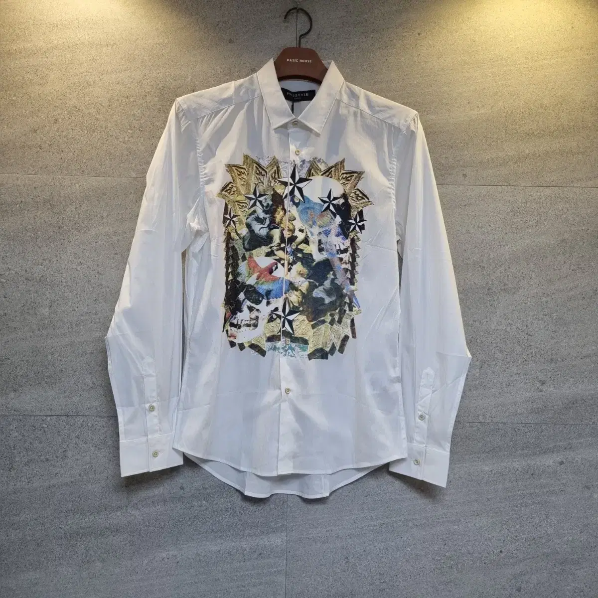 All-over print slim fit shirt! New!