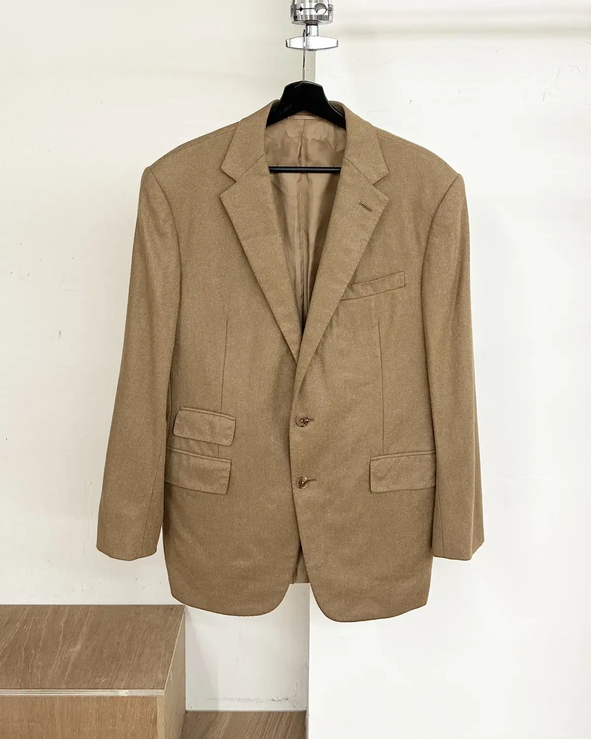 Polo Ralph Lauren Perflavelle beige cashmere 2B blazer jacket